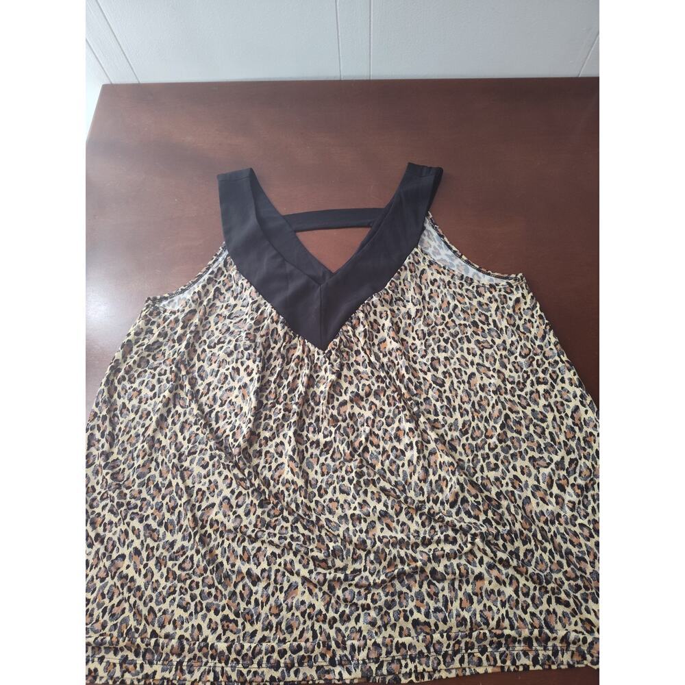 Newport Leopard Print Tank Top Size 2X